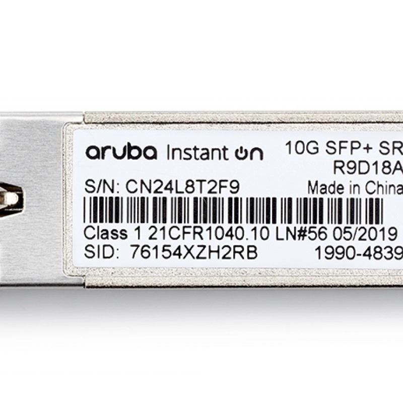 Aruba IOn 10G SFP+ LC SR 300m MMF 收發器, R9D18A網絡配件