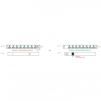 Austin Hughes InfraPower PDU 機櫃專用拖板, 8 Outlet, H8UK90-16A_EN/3B-1