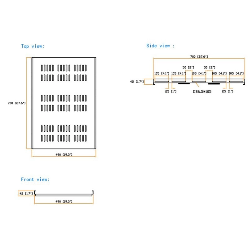 Austin Hughes Heavy Duty Fixed Shelf, HS70