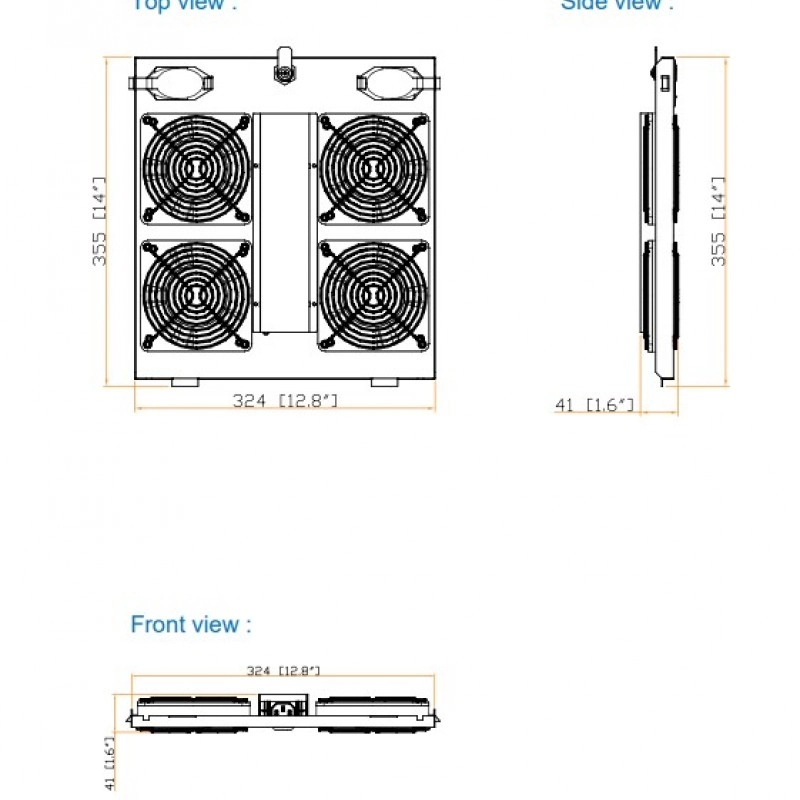 Austin Hughes 機櫃風扇 (風扇 x 4), TF-404