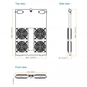 Austin Hughes 機櫃風扇 (風扇 x 4), TF-604