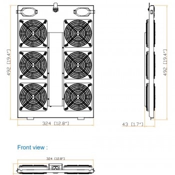 Austin Hughes 機櫃風扇 (風扇 x 6), TF-606