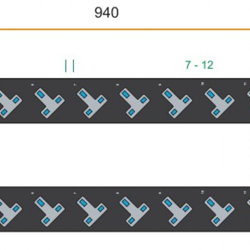 Austin Hughes InfraPower PDU, 12 Outlet, V12UK135-20A_OE/3B-1機櫃專用拖板