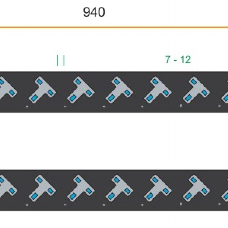 Austin Hughes InfraPower PDU, 12 Outlet, V12UK45-32A_EN/3B-1機櫃專用拖板