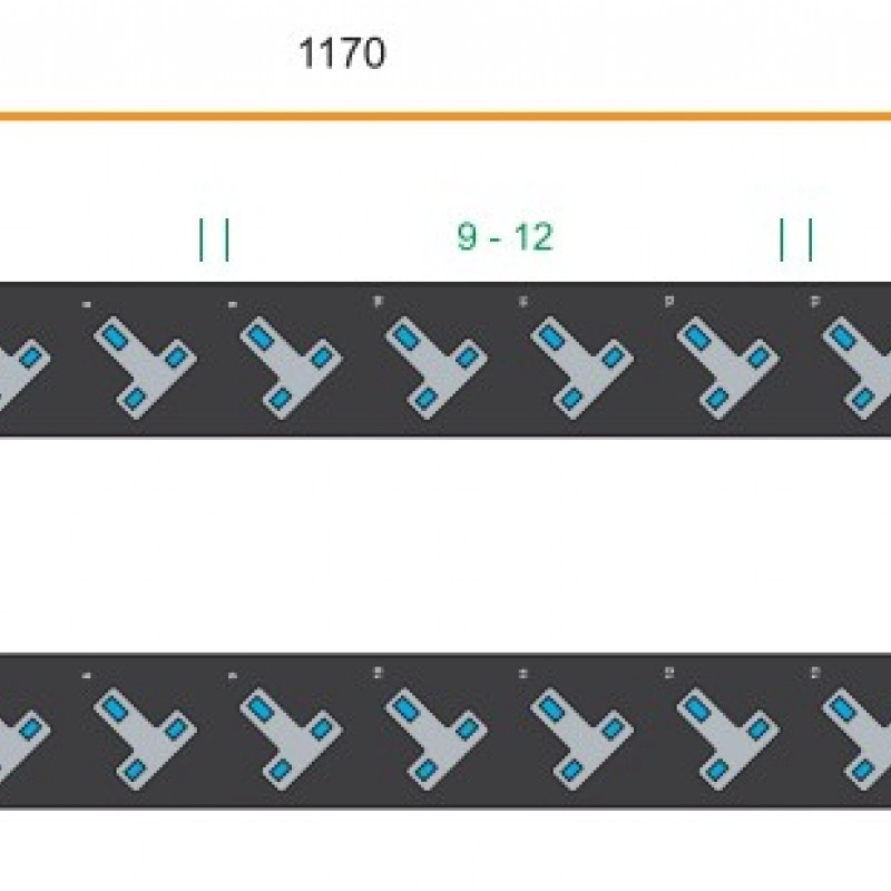 Austin Hughes InfraPower PDU, 16 Outlet, V16UK135-20A_OE/3B-1機櫃專用拖板