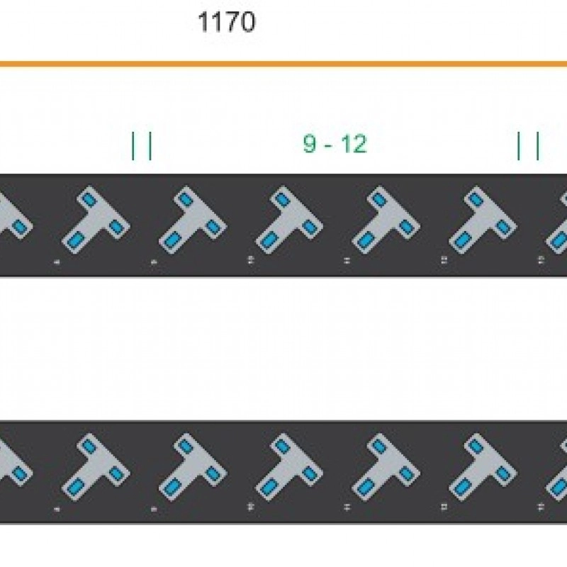 Austin Hughes InfraPower PDU, 16 Outlet, V16UK45-20A_OE/3B-1機櫃專用拖板