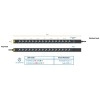 Austin Hughes InfraPower PDU, 16 Outlet, V16UK45-32A_EN/3B-1機櫃專用拖板