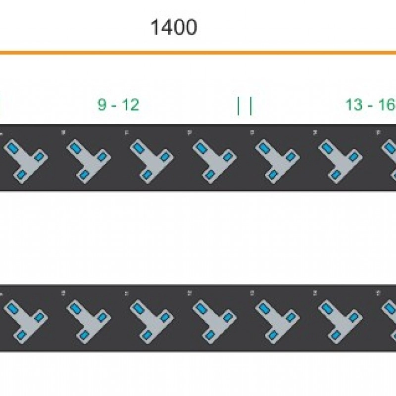 Austin Hughes InfraPower PDU, 20 Outlet, V20UK135-13A_BS/3B-1機櫃專用拖板