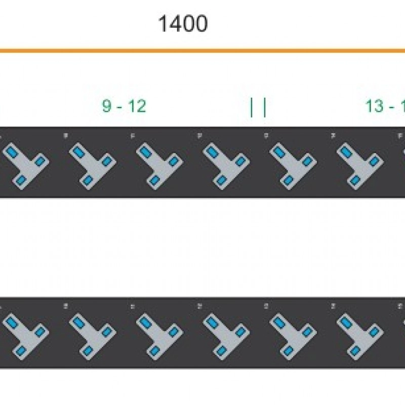 Austin Hughes InfraPower PDU, 20 Outlet, V20UK135-20A_OE/3B-1機櫃專用拖板