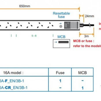 Austin Hughes 機櫃專用拖板, V8UK45-16A_EN/3B-1