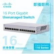 Cisco 16-Port Gigabit Unmanaged 交換器, CBS110-16T