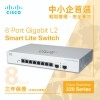 Cisco 8-Port Gigabit Smart 交換器, CBS220-8T-E-2G-UK