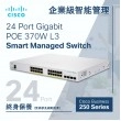 Cisco 24 Port Gigabit POE+ 370W L3 全網管交換器, CBS250-24FP-4G