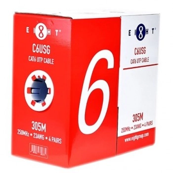 EIGHT CAT6 Network Cable, C6USG(1000ft)