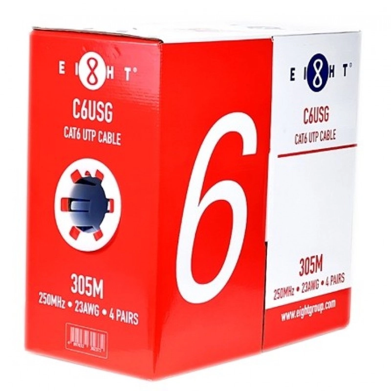 EIGHT CAT6 Network Cable, C6USG(1000ft)網絡配件