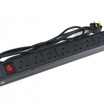 EIGHT BS13A 拖板帶開關掣 PDU, RPB-07SW