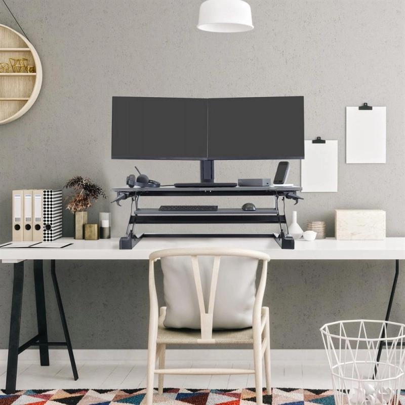 Ergotron WorkFit-TL 坐立兩用桌面工作站, 33-406-085 (黑色)Ergotron 辦公室