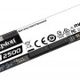 Kingston KC2500 Series M.2 PCIe NVMe Gen 3 x 4 250GB SSD, SKC2500M8/250G