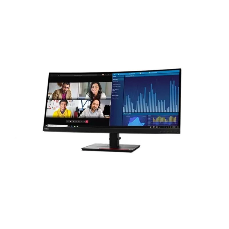 Lenovo ThinkVision P34w-20 34" Borderless IPS 電腦屏幕, 63F2RAR3WW電腦屏幕