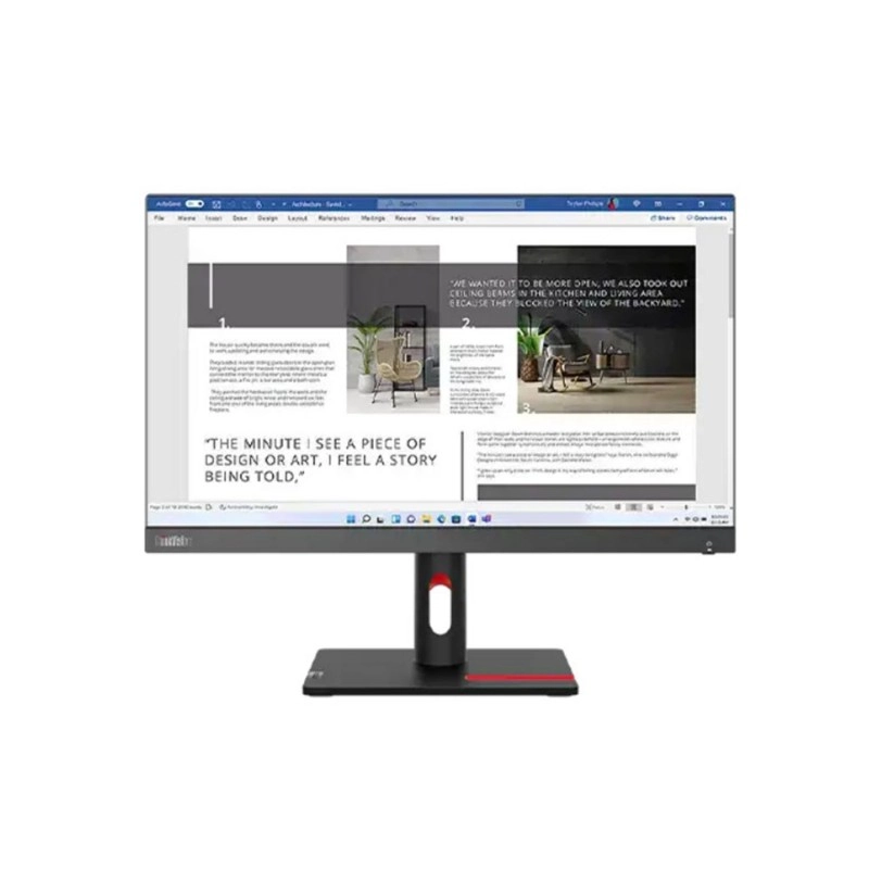 Lenovo ThinkVision S22i-30 21.5" Borderless IPS Monitor, 63FCKARBWWMonitors