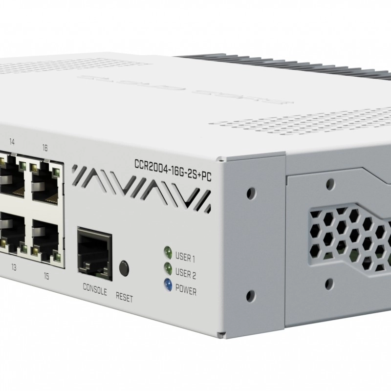 MikroTik 18 Ports 路由器, CCR2004-16G-2S+PC路由器