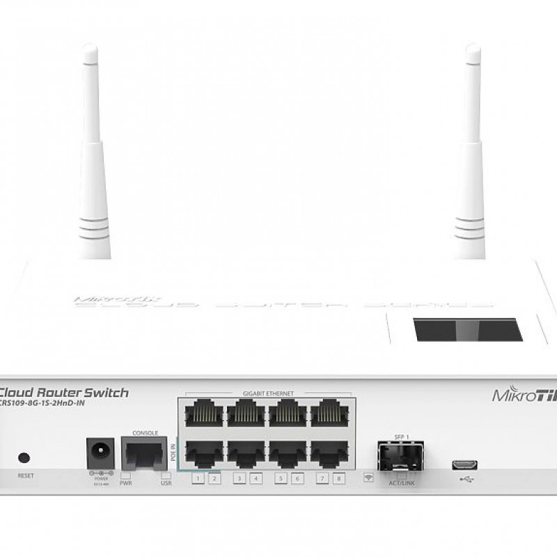 MikroTik 9 Ports 交換器, CRS109-8G-1S-2HnD-IN交換器