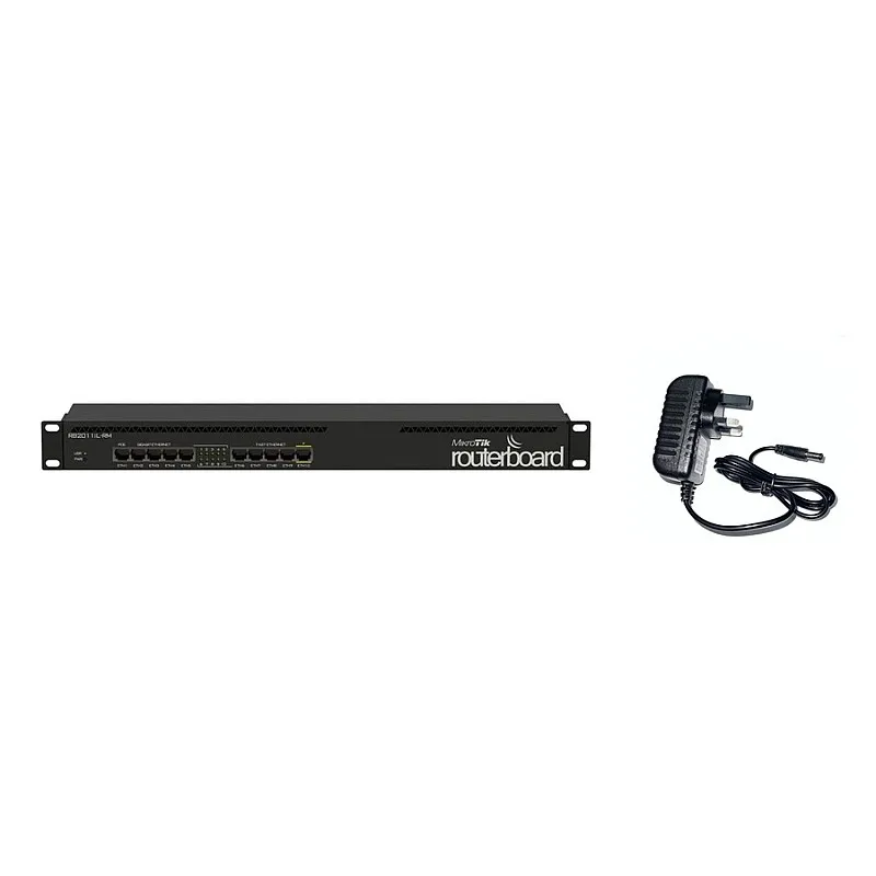 MikroTik 10 Ports Ethernet Router, RB2011iL-RM (UK) - M-N-R-RB2011iL-RM Routers ｜ 衍光HinKwong 香港