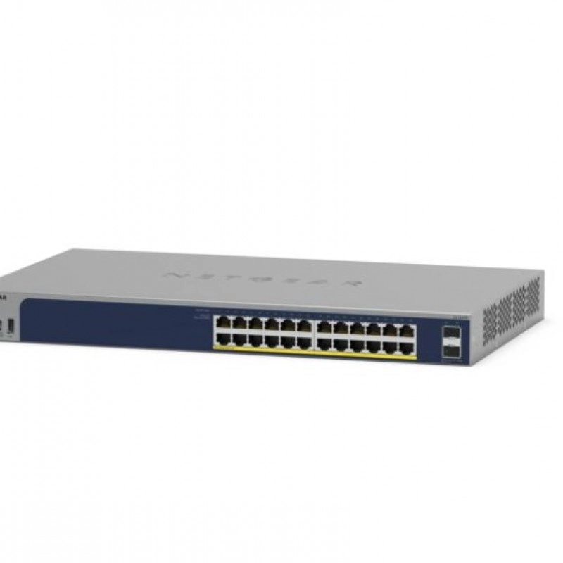 Netgear 24-Port Gigabit PoE+ Smart Managed Switch, GS724TPv3Switches