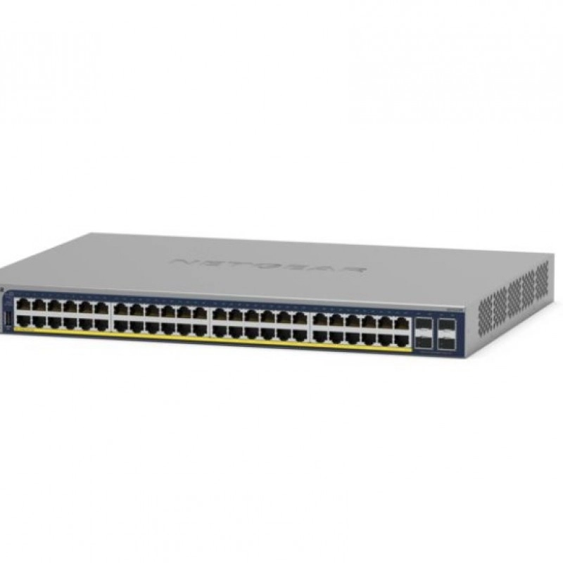 Netgear 48-Port Gigabit PoE+ 智能管型交換器, GS752TPPv3交換器