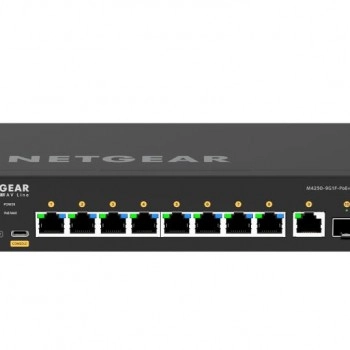 Netgear 10 port AV Line 管理型交換器, GSM4210PD