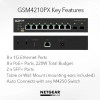 Netgear 10 port AV Line 管理型交換器, GSM4210PX交換器