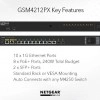 Netgear 12 port AV Line 管理型交換器, GSM4212PX交換器