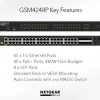 Netgear 48 port AV Line 管理型交換器, GSM4248P交換器