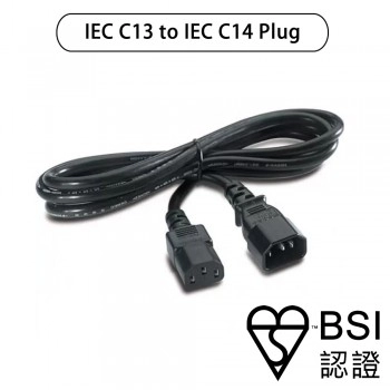 IEC C13 Socket to IEC C14 Plug Power Cord, C13-C14, 2米