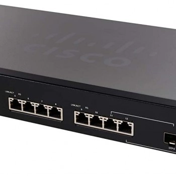 Cisco 12 Port 10GBase-T Stackable Managed Switch, SX350X-12-K9-UK