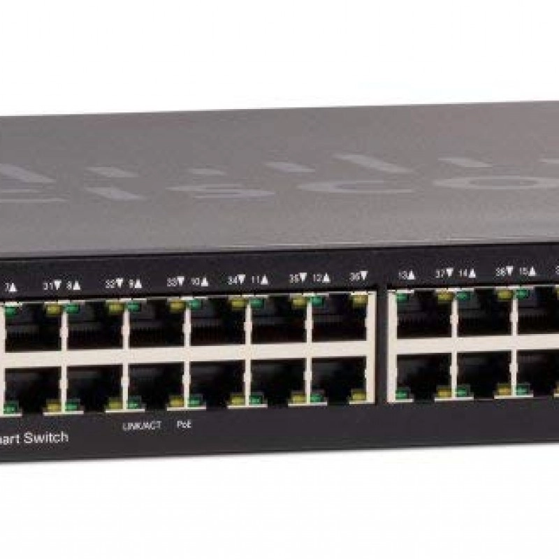 Cisco 48-Port Gigabit PoE Smart Switch, SG250X-48P-K9-UK交換器