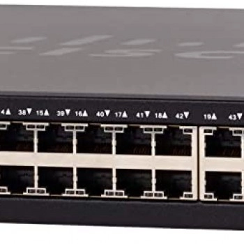 Cisco 52-Port 10GBase-T Stackable Managed Switch, SX350X-52-K9-UK