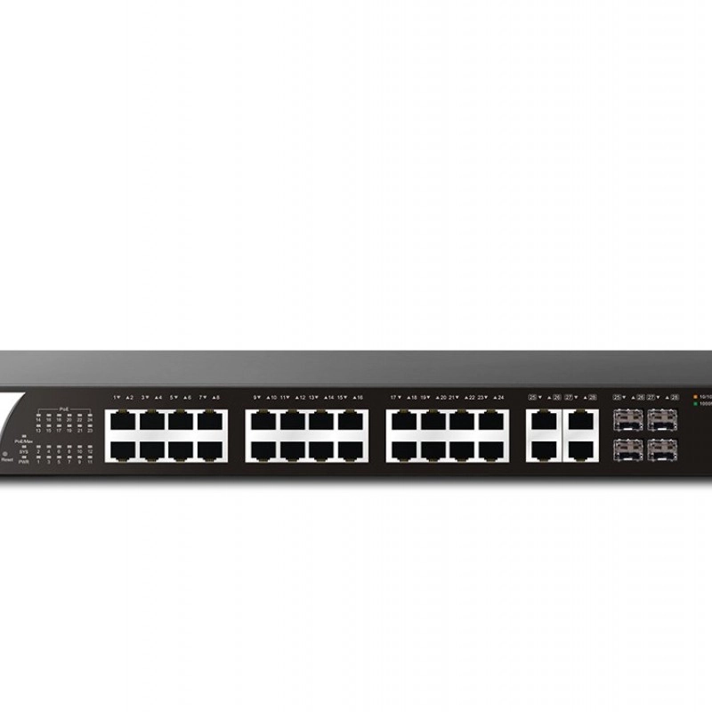DrayTek Vigor-P2280, Gigabit 340w PoE Smart Switch交換器