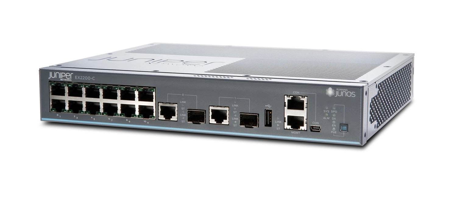 Juniper Networks EX2200-C-12P-2G Ethernet PoE+ Switch