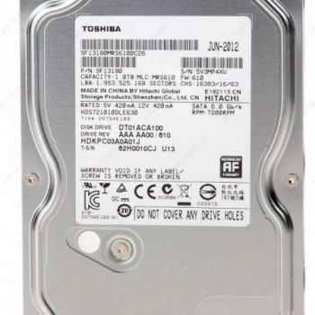 Toshiba 1TB 3.5吋 內置硬碟, DT01ACA100