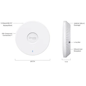 TP-Link Omada BE5000 吸頂式 Wi-Fi 7 無線AP (EAP727)