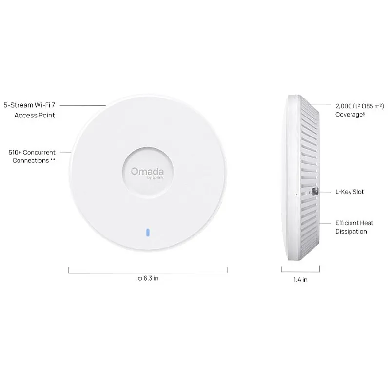 TP-Link Omada BE5000 吸頂式 Wi-Fi 7 無線AP (EAP727)