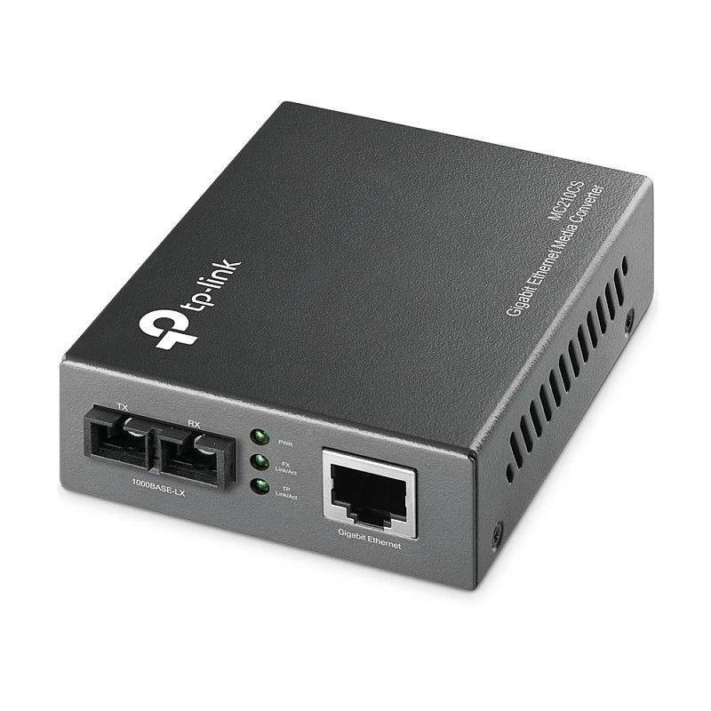 TP-Link Omada Single-Mode SC Fiber Converter, MC210CS