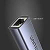 Unitek 2 in 1 USB-C To Gigabit Ethernet Adapter, U1323A