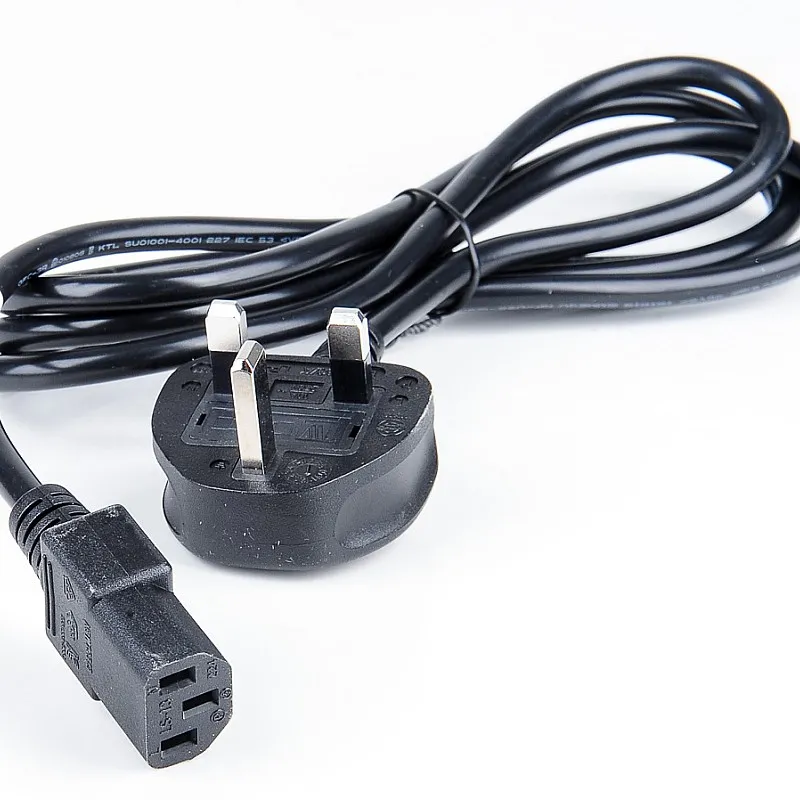 IEC C13 to UK BS1363 英式三腳 13A 電源線, 1.8米