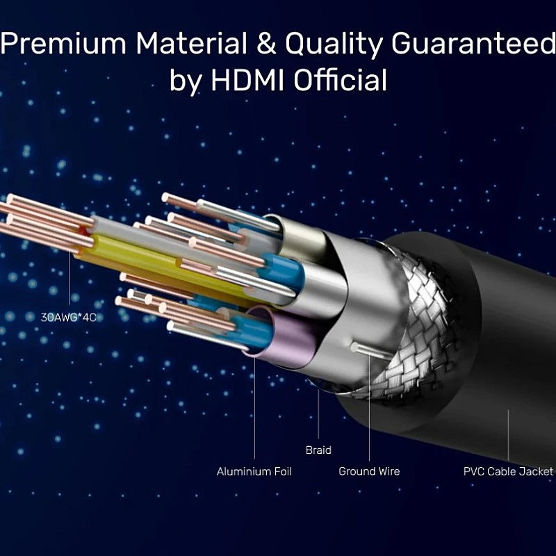 Unitek 4K 60Hz Premium Certified HDMI 影音線(帶乙太網功能)