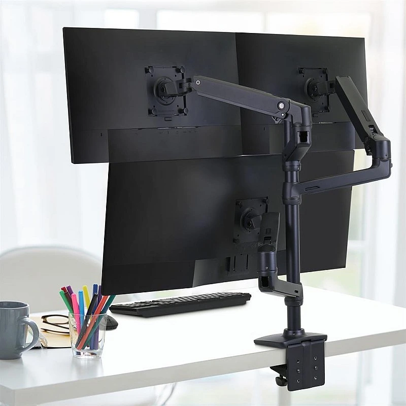 Ergotron LX Arm, Extension and Collar Kit, 98-130-224 (Matte Black)