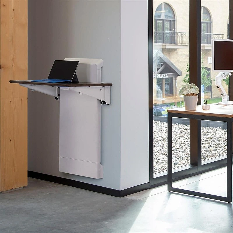 Ergotron WorkFit Elevate Wall Mounted Desk - E-24-804 Monitor Arms ｜ 衍光HinKwong 香港