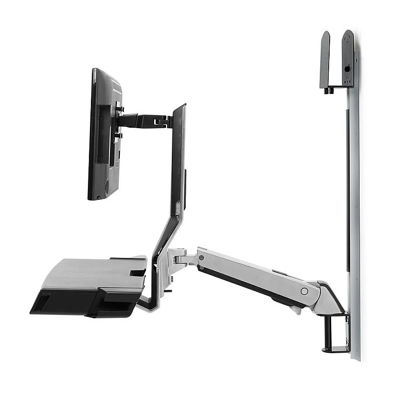 Ergotron SV Combo System with Worksurface & Pan, Small CPU Holder - E-45-594 Ergotron Industrial ｜ 衍光HinKwong 香港