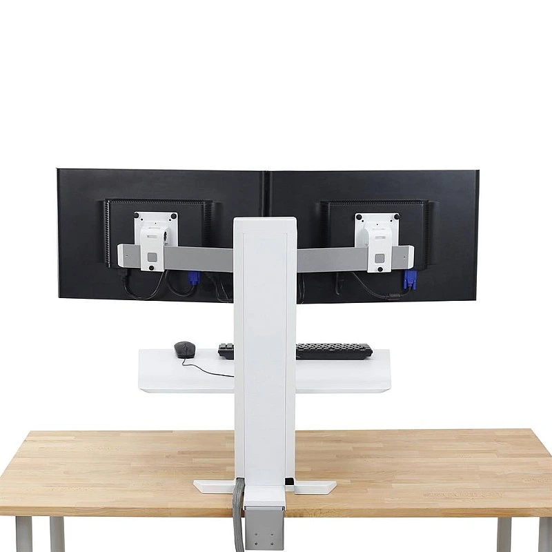 Ergotron WorkFit-SR Dual Monitor Sit-Stand Desktop Workstation, 33-407-062 (WHITE) - E-33-407-062 Ergotron Office ｜ 衍光HinKwong 香港